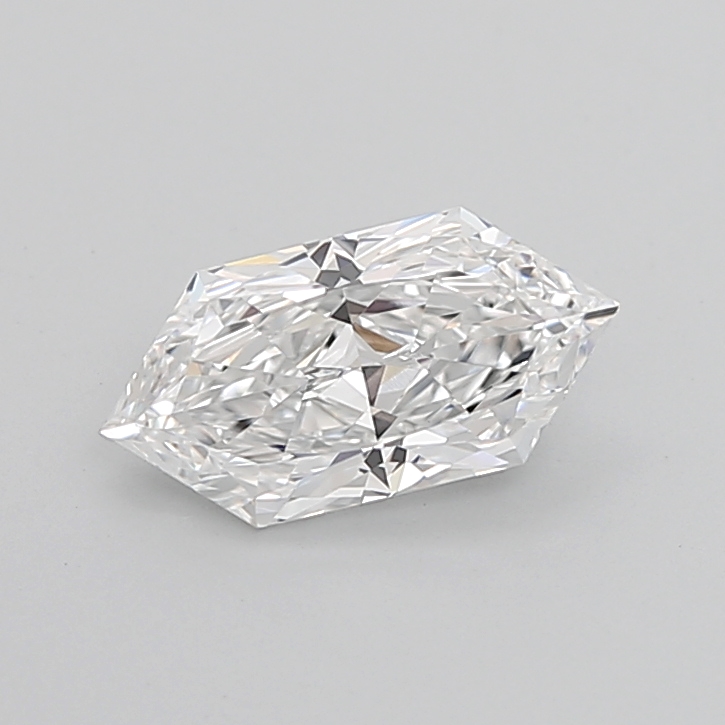 2.15 carat Hexagon Brilliant lab grown diamond, D VVS2, IGI certified