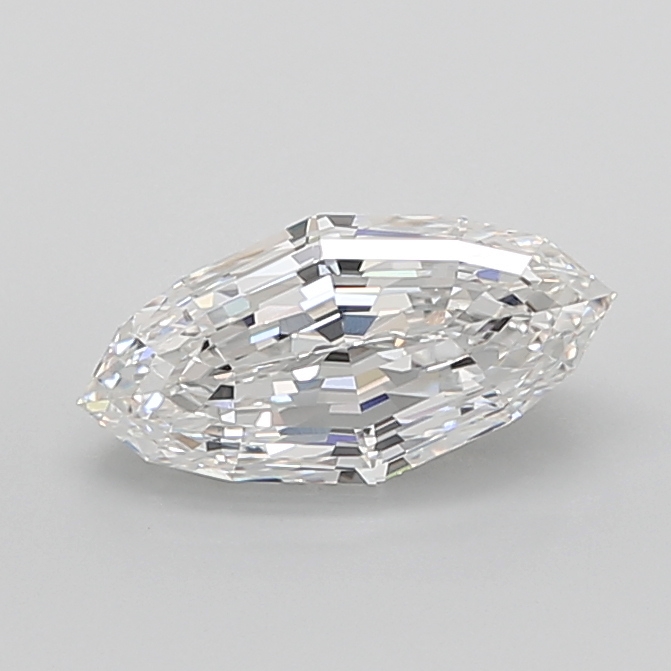 3.62 carat Marquise Step Cut lab grown diamond, F VVS2, IGI certified