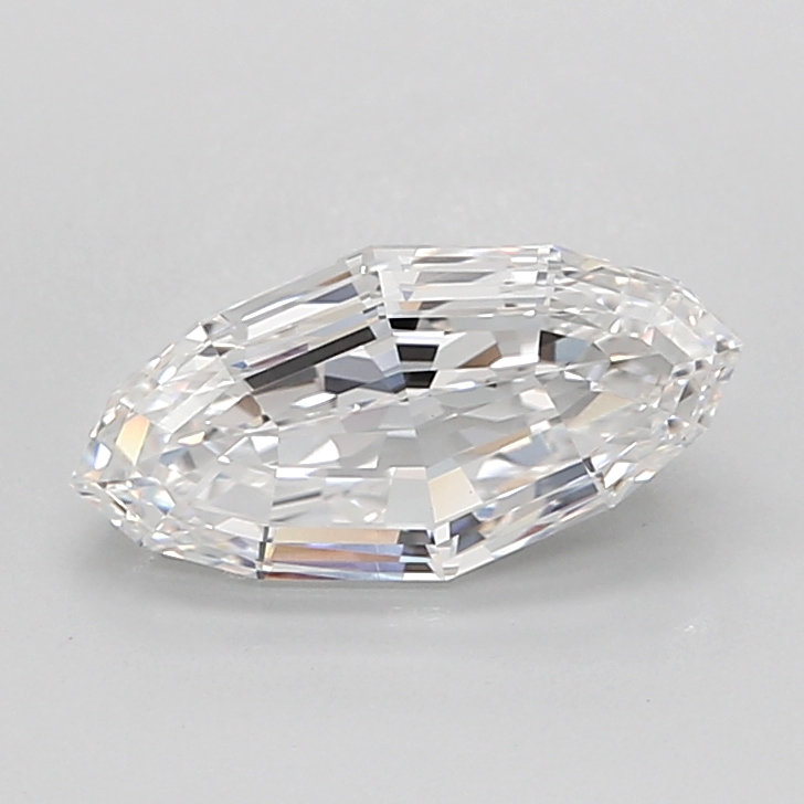 1.97 carat Oval Step Cut lab grown diamond, E VVS2, IGI certified