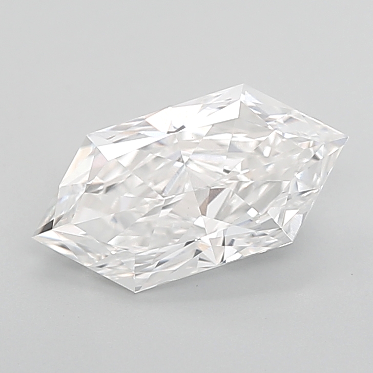 2.03 carat Hexagon lab grown diamond, D VVS2, IGI certified