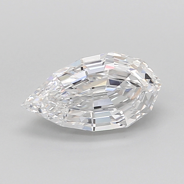 1.59 carat Pear Step Cut lab grown diamond, D VS1, IGI certified