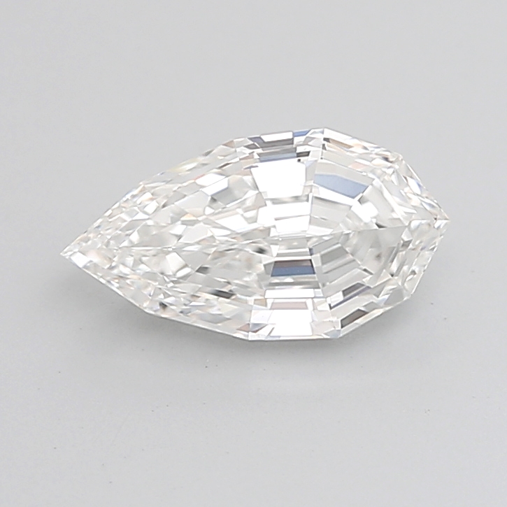 2.09 carat Pear Step Cut lab grown diamond, F VVS2, IGI certified