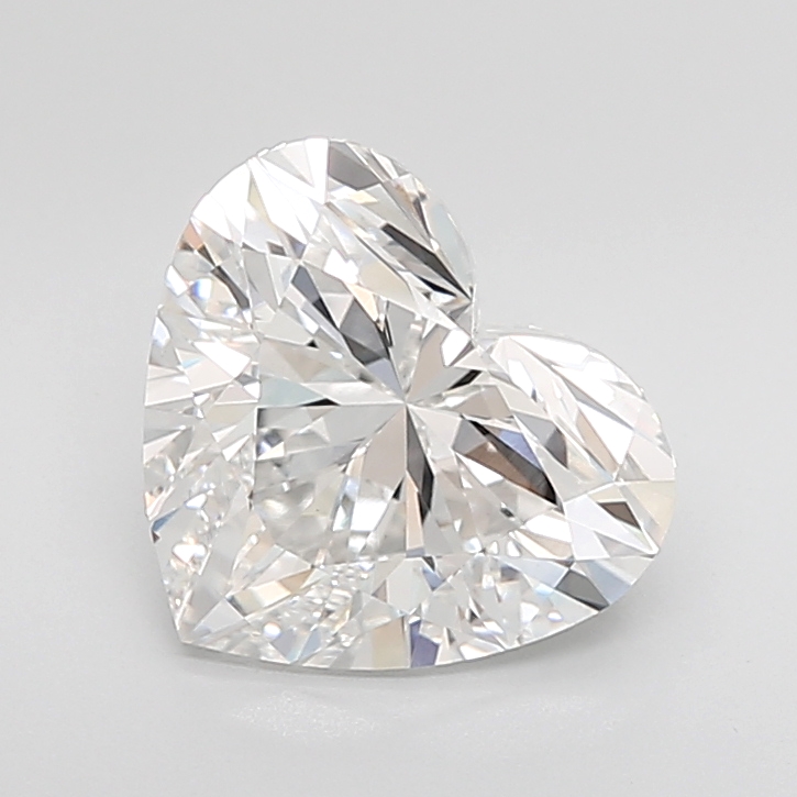 4.08 carat Heart lab grown diamond, F VVS2, IGI certified