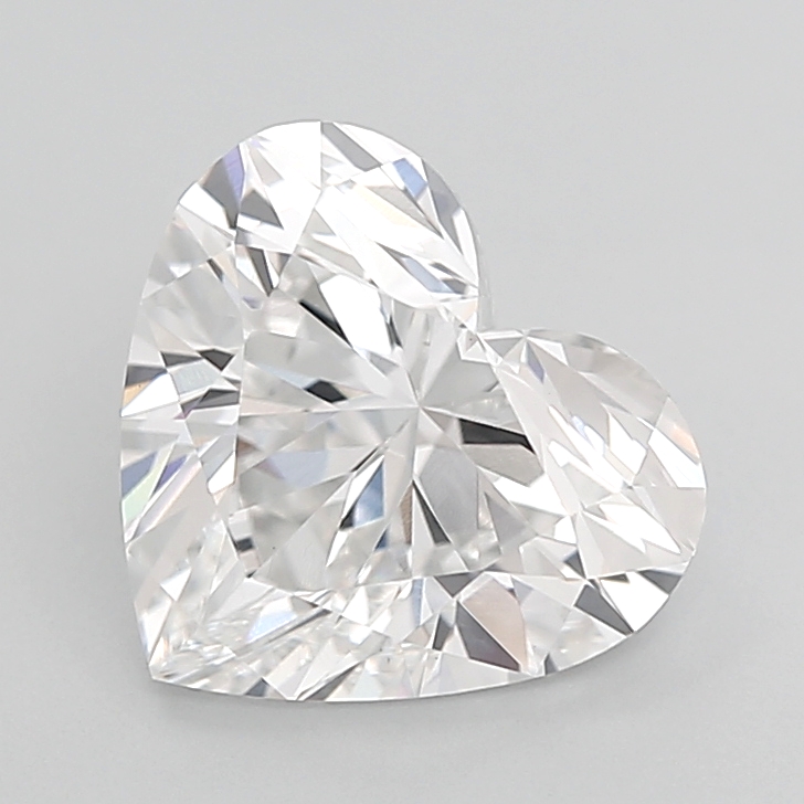 3.02 carat Heart lab grown diamond, E VVS2, IGI certified