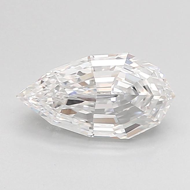 1.11 carat Pear Step Cut lab grown diamond, E VVS2, IGI certified