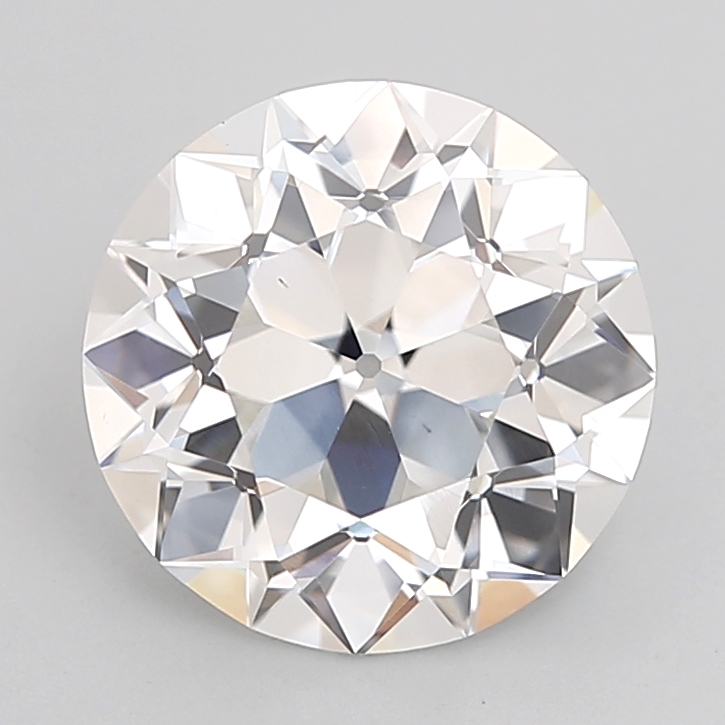 3.06 carat Euro Cut lab grown diamond, F VS1, IGI certified