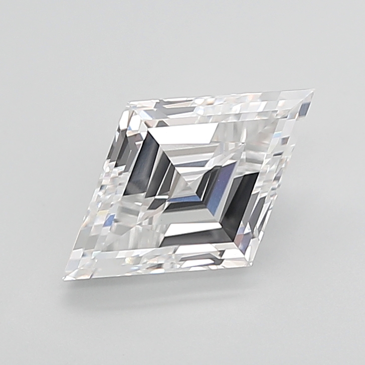 3.21 carat Lozenge lab grown diamond, E VVS2, IGI certified
