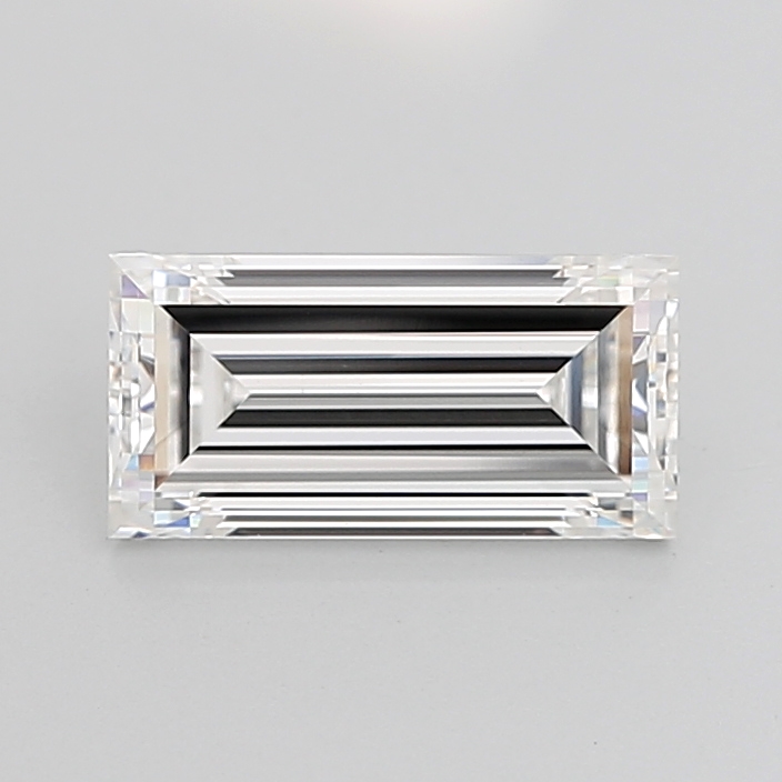 2.07 carat Baguette lab grown diamond, F VVS2, IGI certified