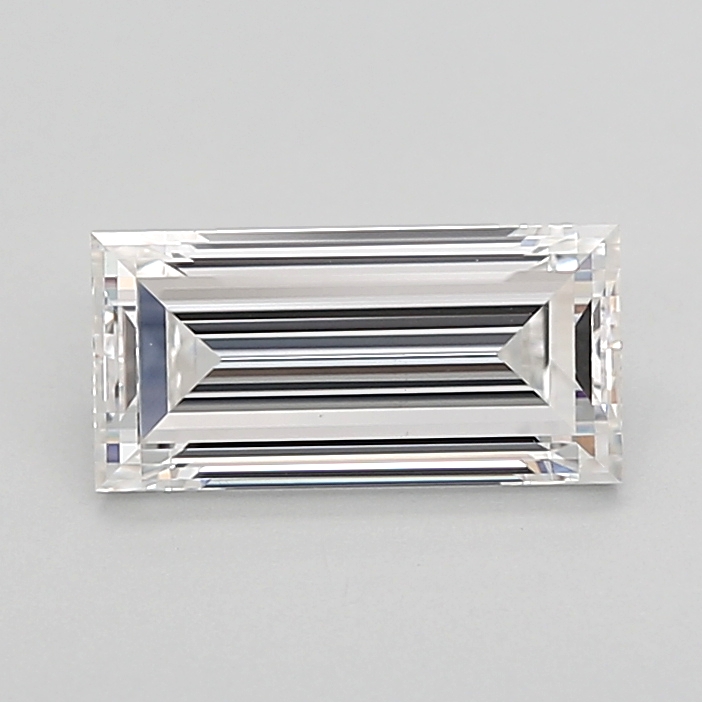 1.10 carat Baguette lab grown diamond, F VVS2, IGI certified