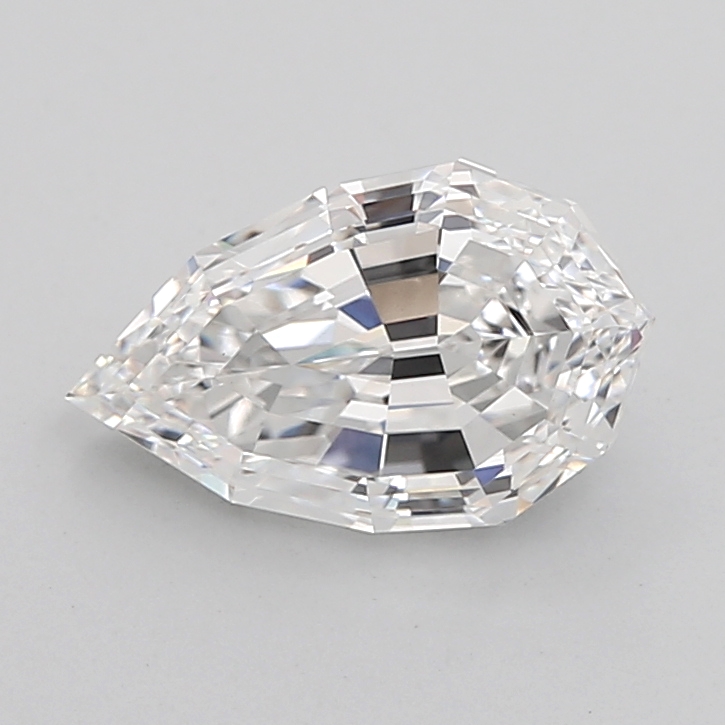 2.27 carat Pear Step Cut lab grown diamond, E VS1, IGI certified