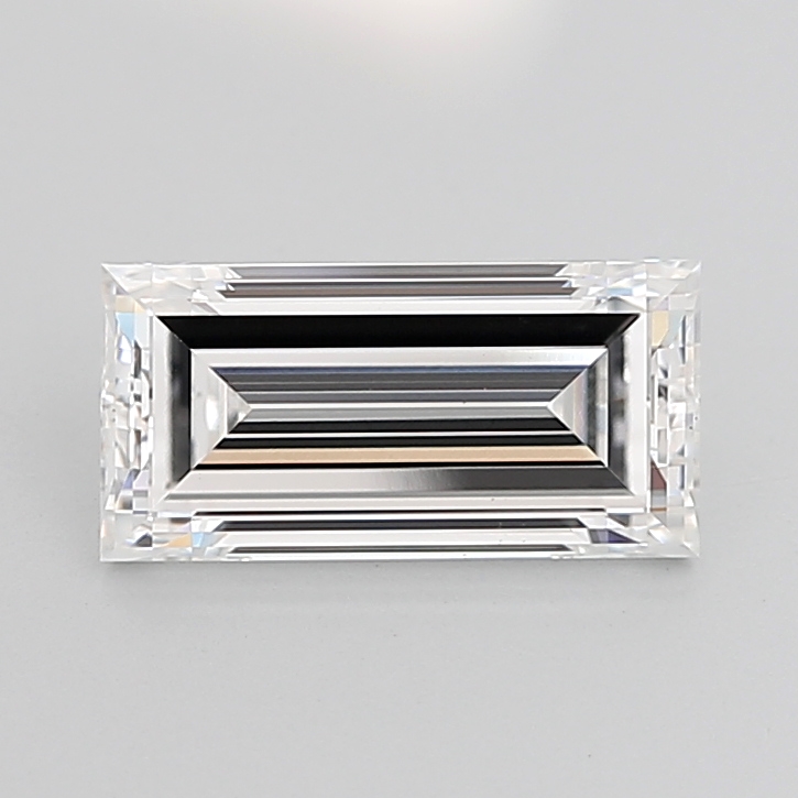 2.38 carat Baguette lab grown diamond, E VVS2, IGI certified
