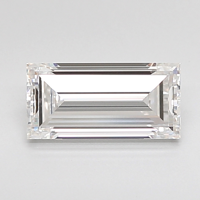 1.04 carat Baguette lab grown diamond, F VVS2, IGI certified