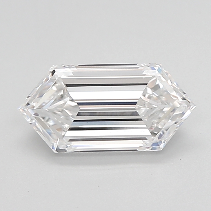 1.45 carat Hexagon lab grown diamond, E VS1, IGI certified