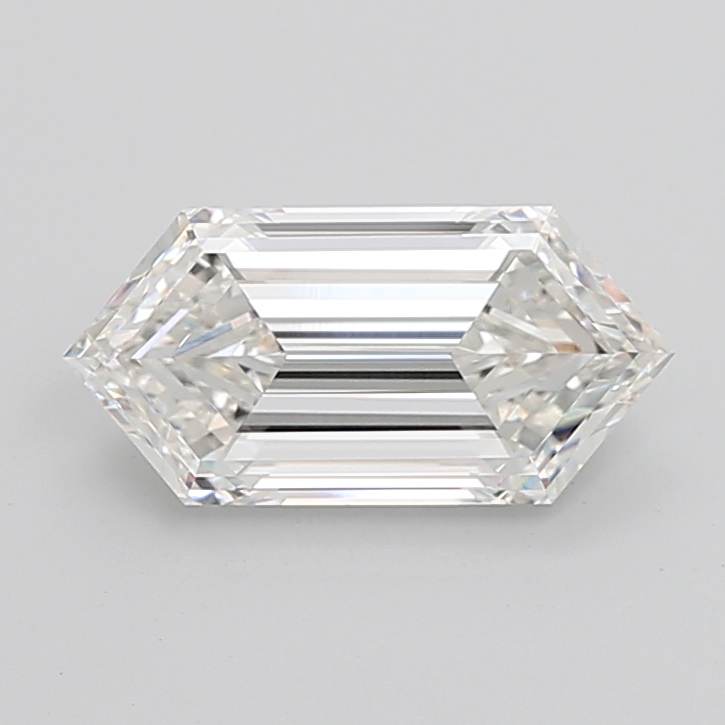 5.03 carat Hexagon lab grown diamond, G VVS2, IGI certified