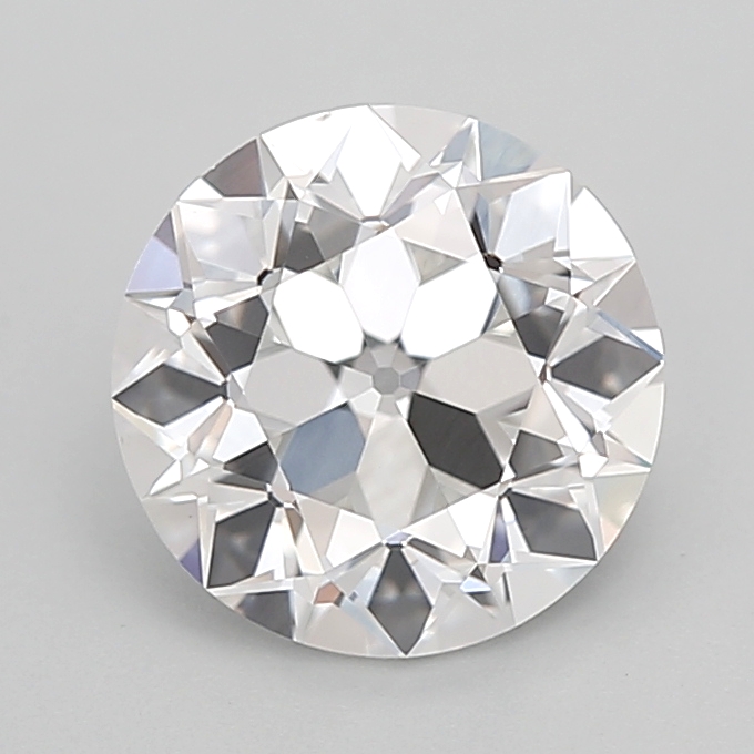2.11 carat Euro Cut lab grown diamond, E VS1, IGI certified