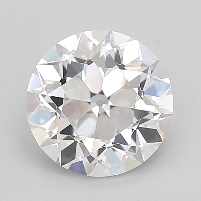 2.10 carat Euro Cut lab grown diamond, E VVS2, IGI certified
