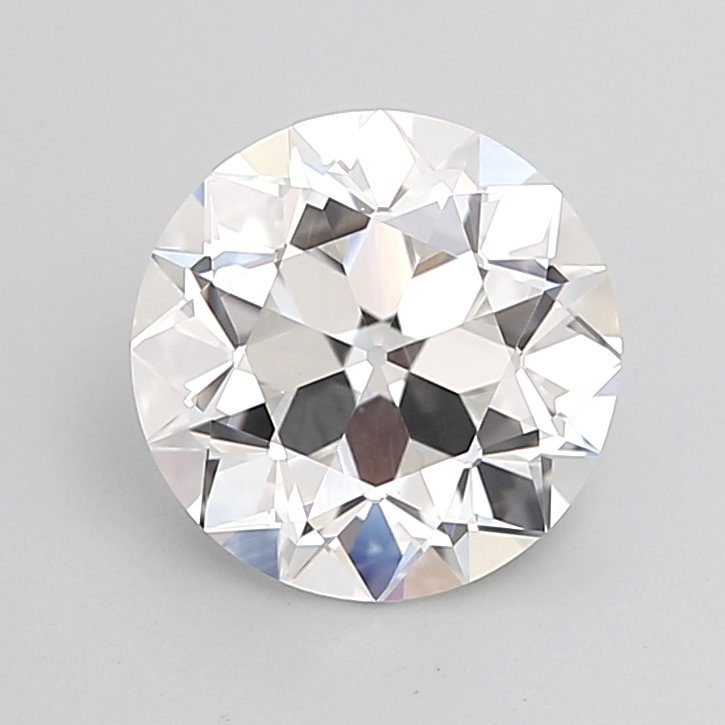 3.02 carat Euro Cut lab grown diamond, E VVS2, IGI certified