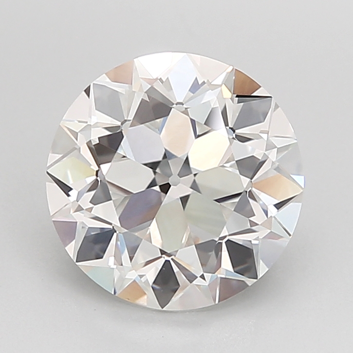 3.02 carat Euro Cut lab grown diamond, E VVS2, IGI certified