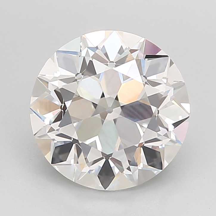 3.16 carat Euro Cut lab grown diamond, E VVS2, IGI certified