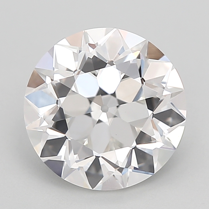 3.06 carat Euro Cut lab grown diamond, F VVS2, IGI certified