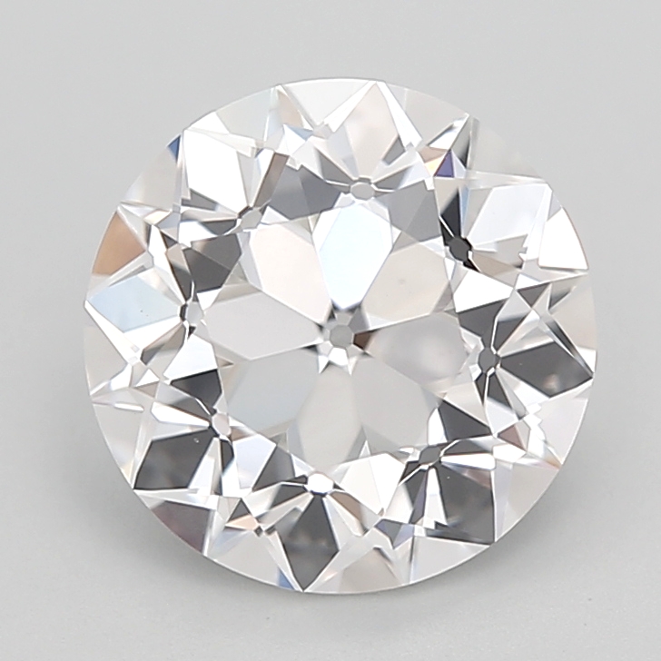 3.15 carat Euro Cut lab grown diamond, E VVS2, IGI certified
