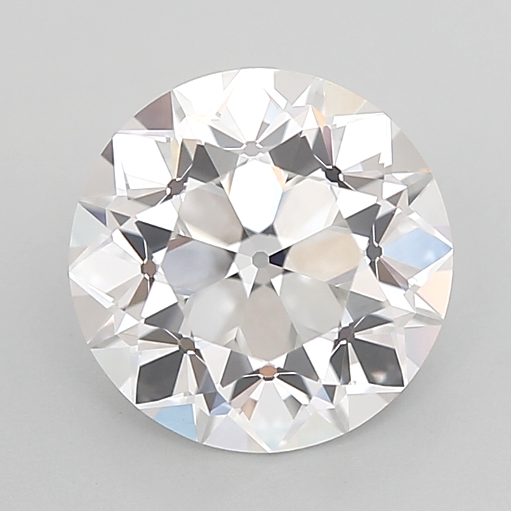 3.13 carat Euro Cut lab grown diamond, E VVS2, IGI certified