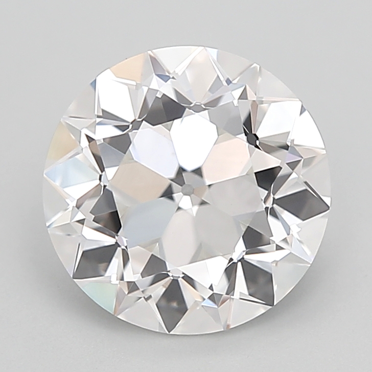 3.02 carat Euro Cut lab grown diamond, F VVS2, IGI certified