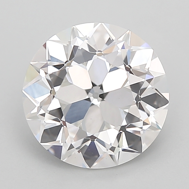 3.13 carat Euro Cut lab grown diamond, F VVS2, IGI certified