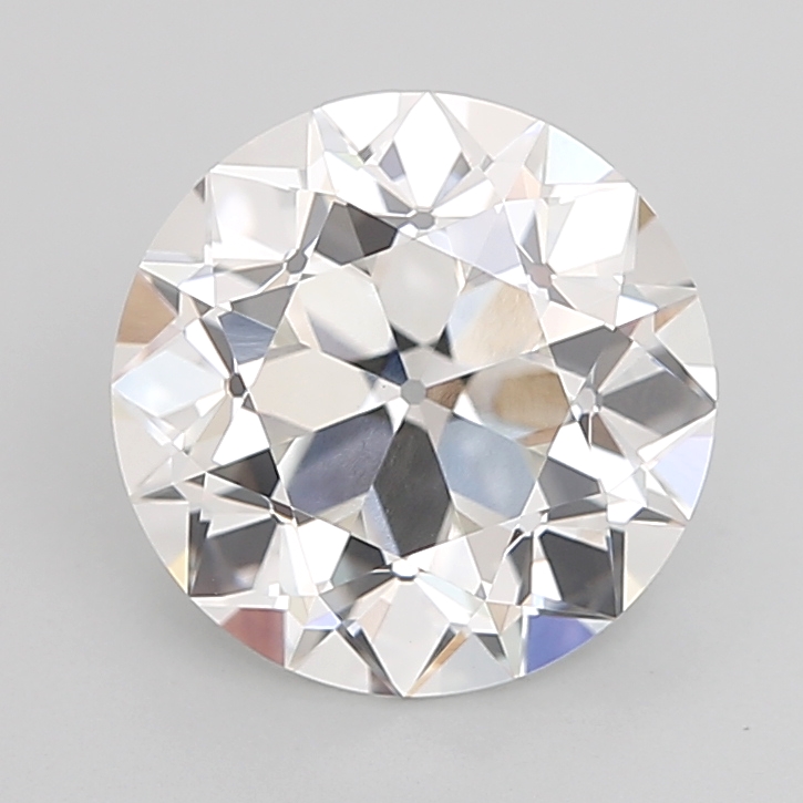 4.05 carat Euro Cut lab grown diamond, F VVS2, IGI certified