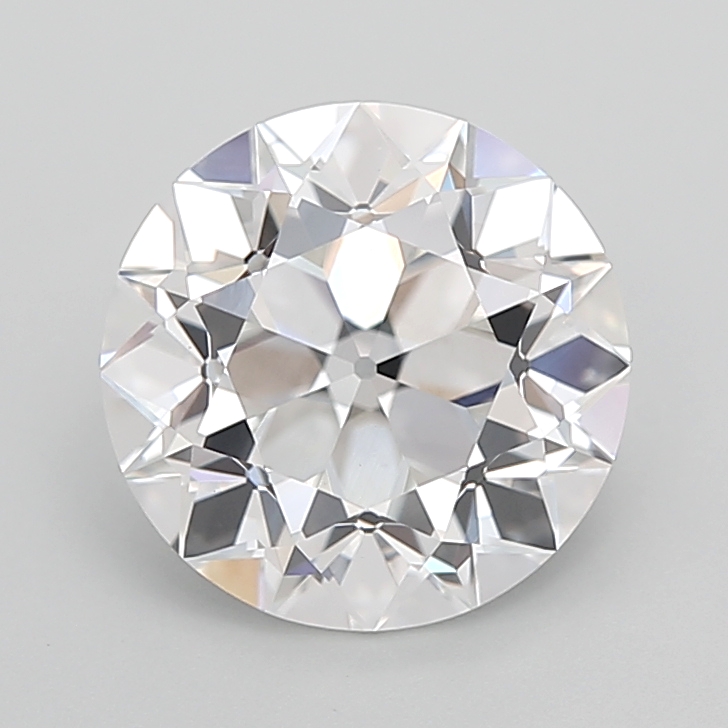 4.13 carat Euro Cut lab grown diamond, E VVS2, IGI certified