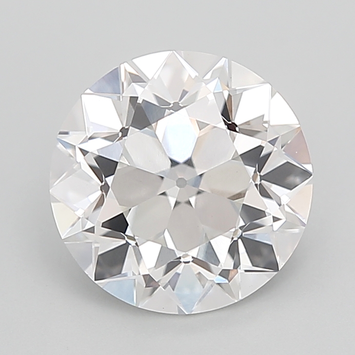 4.12 carat Euro Cut lab grown diamond, F VVS2, IGI certified