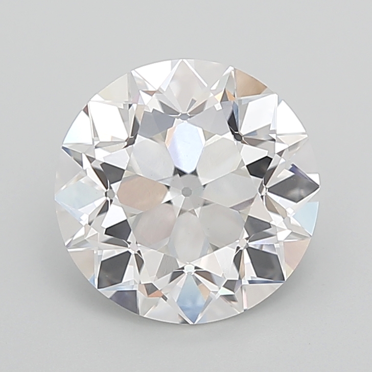 5.42 carat Euro Cut lab grown diamond, F VVS2, IGI certified