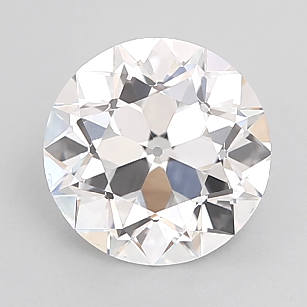 1.59 carat Euro Cut lab grown diamond, E VVS2, IGI certified