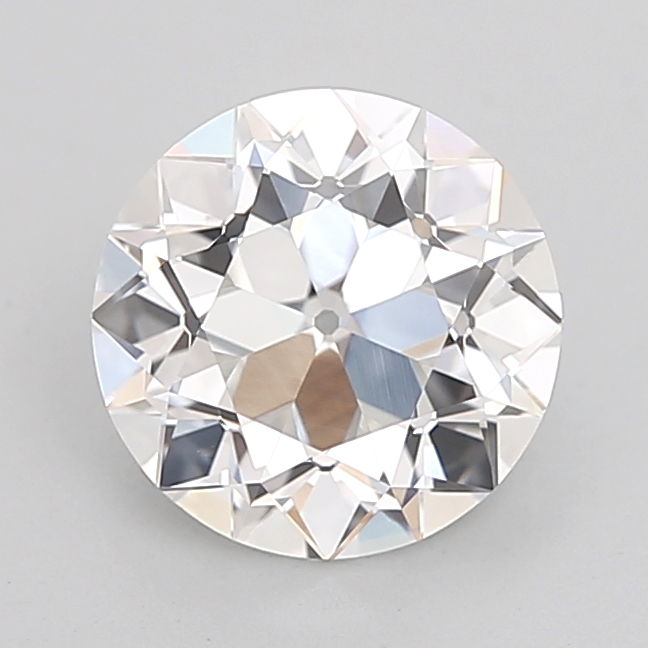 2.08 carat Euro Cut lab grown diamond, E VVS2, IGI certified