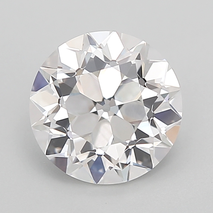 2.04 carat Euro Cut lab grown diamond, E VVS2, IGI certified