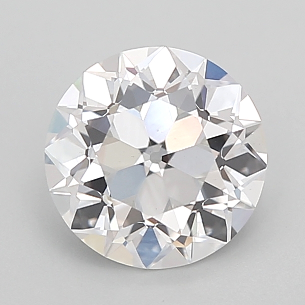 1.54 carat Euro Cut lab grown diamond, E VVS2, IGI certified