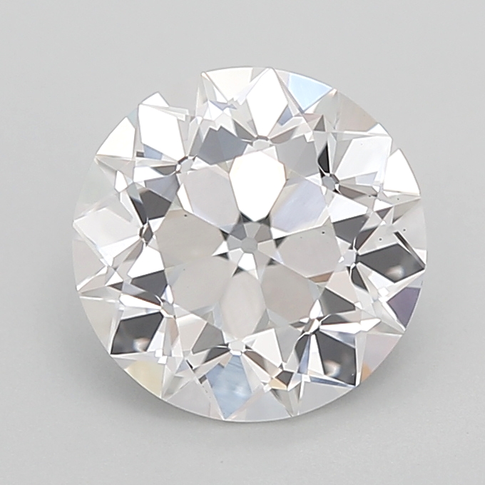 2.12 carat Euro Cut lab grown diamond, E VS1, IGI certified