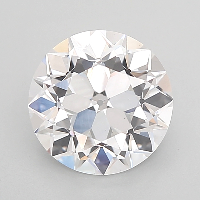 2.06 carat Euro Cut lab grown diamond, D VS1, IGI certified