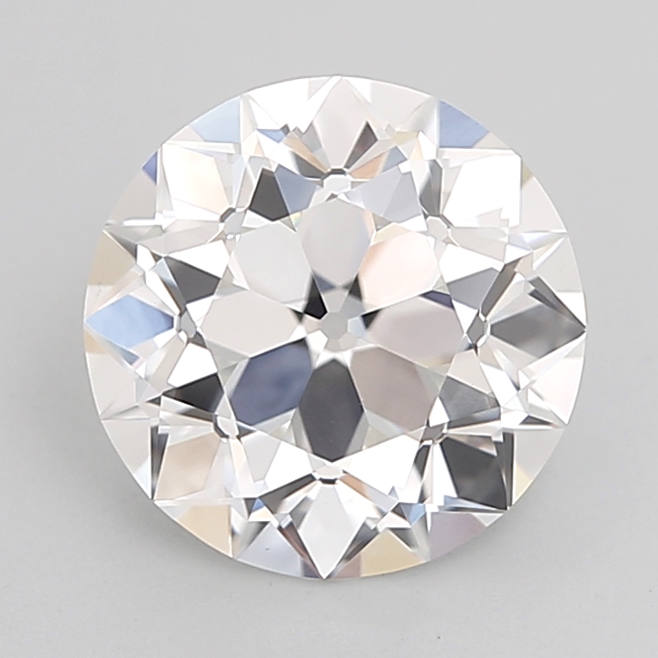 2.76 carat Euro Cut lab grown diamond, F VVS2, IGI certified