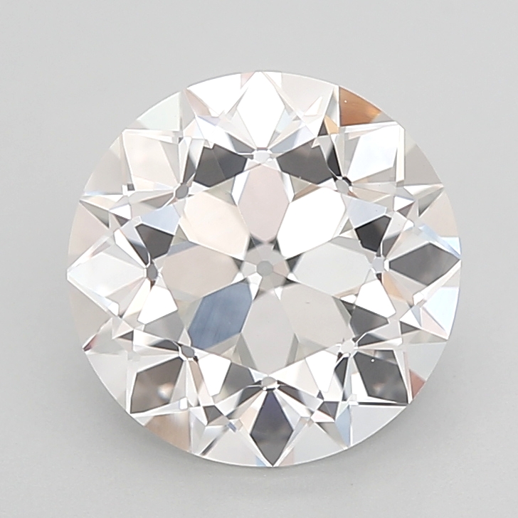 3.01 carat Euro Cut lab grown diamond, F VVS2, IGI certified