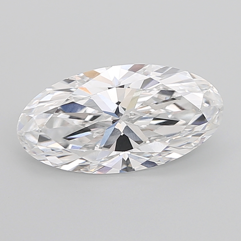 6.05 carat Moval lab grown diamond, D VVS2, IGI certified