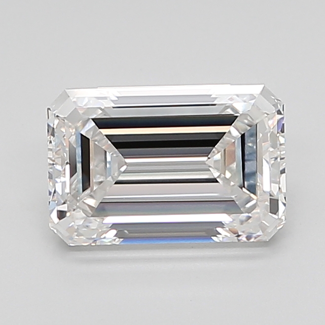 1.30 carat Emerald Cut lab grown diamond, D VVS2, IGI certified