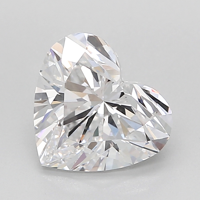 2.10 carat Heart lab grown diamond, D VVS2, IGI certified