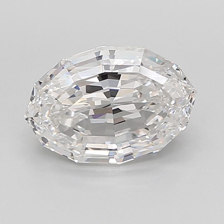 5.17 carat Oval Step Cut lab grown diamond, E VVS2, IGI certified