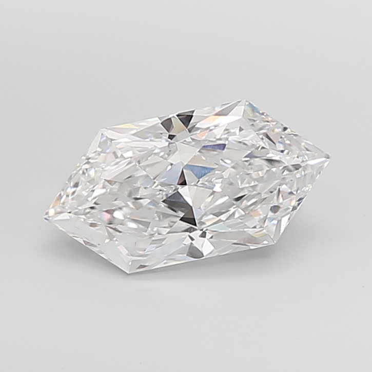 4.10 carat Hexagon Brilliant lab grown diamond, D VVS2, IGI certified