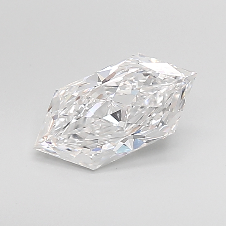 2.04 carat Hexagon Brilliant lab grown diamond, D VVS2, IGI certified