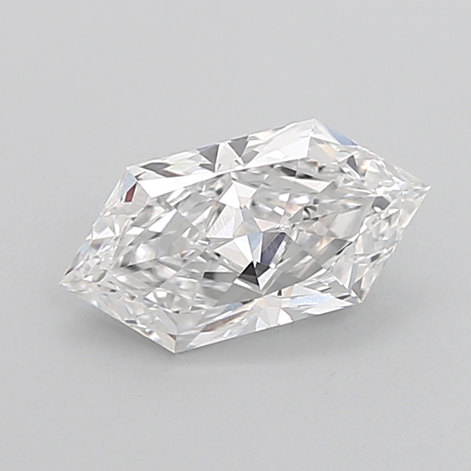2.08 carat Hexagon Brilliant lab grown diamond, D VVS2, IGI certified