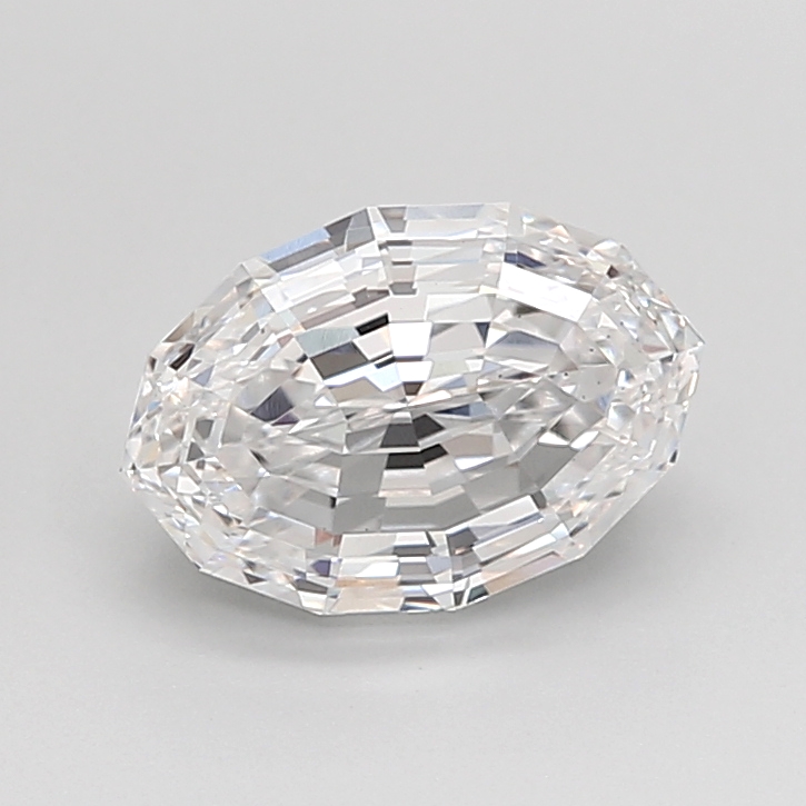 1.78 carat Oval Step Cut lab grown diamond, D VS1, IGI certified