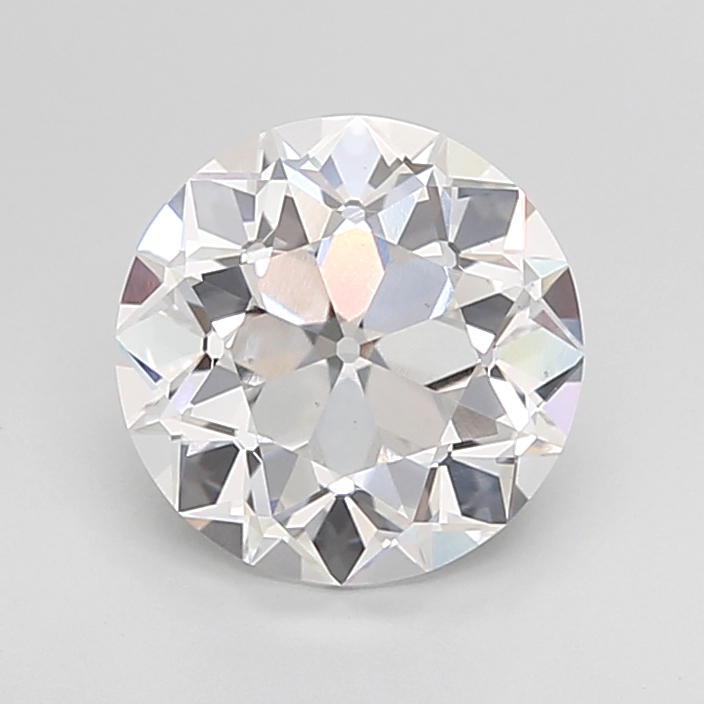 2.96 carat Euro Cut lab grown diamond, E VS1, IGI certified