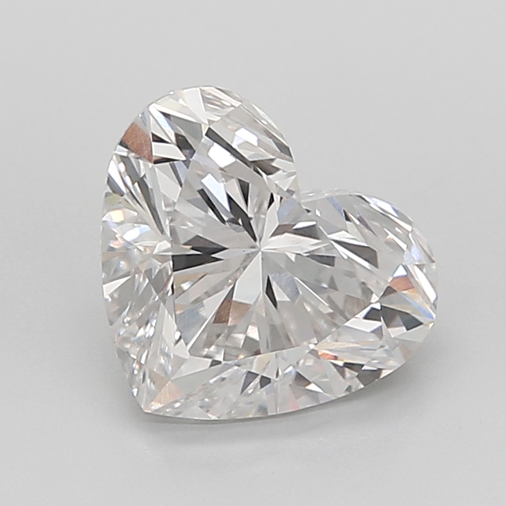 3.20 carat Heart lab grown diamond, F VVS2, IGI certified